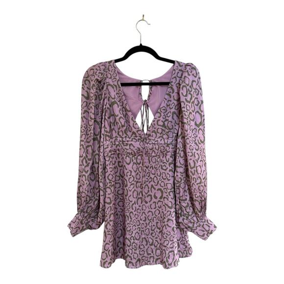 For Love & Lemons June Mini Dress in Purple Size M - Picture 1 of 5